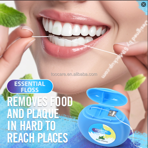 Fil dentaire en nylon pour les soins bucco-dentaires Dissolvant de plaque pour les dents Facile à utiliser Nettoyage en profondeur résistant aux déchets pour adultes et enfants - Product Image 4