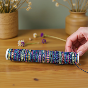 Bracelet enroulé tricoté coloré 1,5 cm, style bohème, corde de chanvre, coffret cadeau pour femme, 24 pièces - Product Image 5