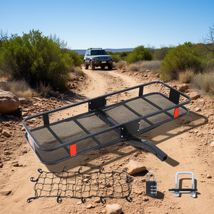 Porte-bagages de toit pliable en acier 60 x 21 pouces pour utilisation hors route - Product Image 2