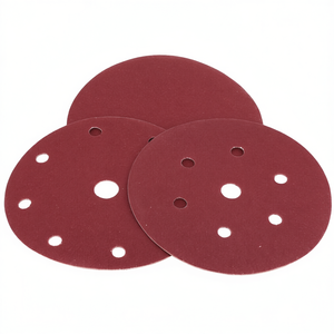 TTAKE Velcro Sanding Discs 150mm 40 Grit <b>Abrasive</b> Fiber Discs For Power <b>Tools</b> - Product Image 2