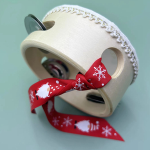 4inch mini Gỗ nguyên liệu cơ thể orff nhạc cụ bán buôn bộ gõ gỗ Tambourine trống cho Tambourine Đảng ủng hộ - Product Image 6