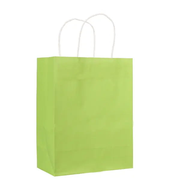 OEM Hot Selling New Design Gift Paper Shopping Bag with Handle, Craft Brown Custom Kraft Paper Bag