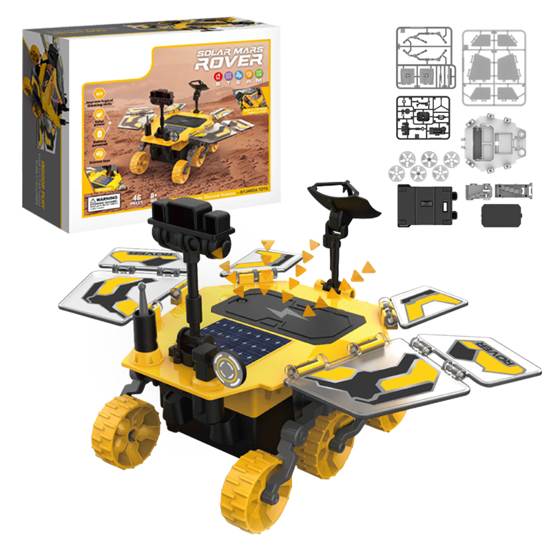 46 шт Развивающие игрушки DIY солнечный марсоход автомобиля научный эксперимент робот инженерно-строительный мининабор, электронный стержень пространство игрушки для детей