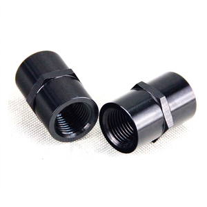 1/8 "NPT 1/2'' NPT femelle coupleur de tuyauterie adaptateur de raccord fluide universel noir 1/4 ''NPT femelle connecteur de tuyau coupleur aluminium - Product Image 5