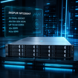 Serveur Rack 2U 1nspur NF5280M7, double processeur Xeon 4e génération, DDR5, PCIe 5.0, NVMe, <span class=keywords><strong>SAS</strong></span>, serveur de calcul, serveur informatique d'entreprise, fourniture OEM - Product Image 2