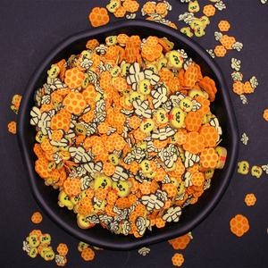 Aspersores de arcilla de polímero de abeja para manualidades, accesorios de relleno de limo para decoración de uñas, panal y oso, 1kg - Product Image 1