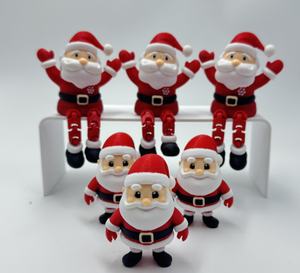 Père Noël articulé imprimé en 3D, figurine décorative <span class=keywords><strong>de</strong></span> Noël blanche - Product Image 4