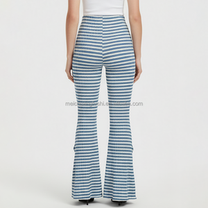 Kit Personalizzato <span class=keywords><strong>con</strong></span> <span class=keywords><strong>Elastico</strong></span> e Bordo Arricciato per Pantaloni a Zampa d'Elefante da Donna - Product Image 2