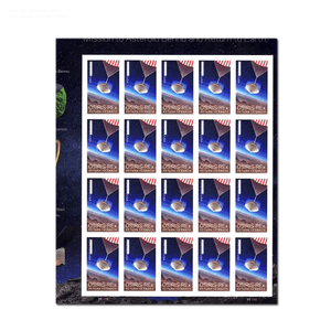 <span class=keywords><strong>Timbres</strong></span>-<span class=keywords><strong>poste</strong></span>, étiquettes et autocollants imprimés, célèbres, de grande taille, sur le thème des États-Unis, avec le thème 'Retour sur Terre' et 'Aimez-nous pour Toujours', de collection, de <span class=keywords><strong>la</strong></span> série 'Australien 2023 Return to Earth', pour l'envoi postal. - Product Image 4