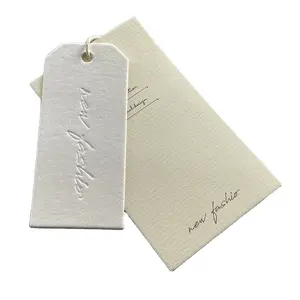 Light Luxury Tag Customized Logo 1000g Absorbent Paper Tag For Clothes