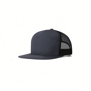 New 7-Panel Trucker Mesh Baseball <b>Hat</b> Waterproof and Breathable Sports Cap with Shade Sportsman's Image Style - Product Image 3