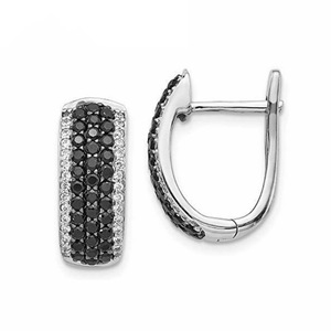 Pave Zircon Huggie <b>Earrings</b> for <b>Men</b> and Women Minimalist Fashion Jewelry - Product Image 1