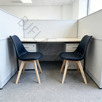 Chaise de cuisine rétro à pieds en bois nordique, vente en gros, dossier haut, Bjflamingo, chaise de salle à manger