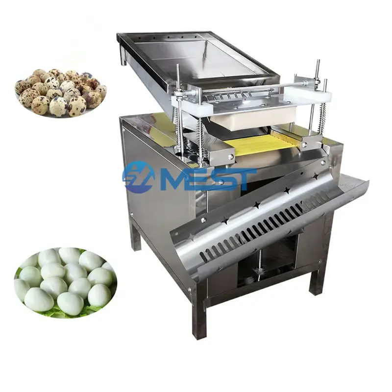 Egg breaking machine stainless steel quail egg skin remover bird egg shelling machine