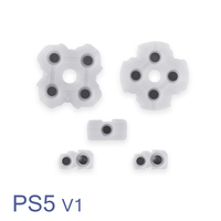 Tampons en caoutchouc conducteurs pour boutons de manette PS5, D-pad, boutons ABXY, adhésif conducteur V1 V2 V3