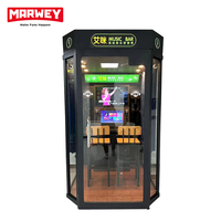 Cabine de chant KTV électronique d'intérieur à monnayeur Marwey Mall, machine de jeu d'arcade pour centre commercial