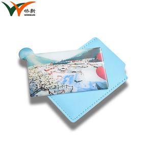 Promotional Gift Card Shape Cheap Small Stainless Steel <b>Compact</b> Makeup Pocket <b>Mirror</b> - Product Image 2