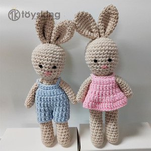TK Ensemble de jouets pour bébé : Mobile de lit <span class=keywords><strong>girafe</strong></span>, hochets en hêtre pour nouveau-né, jouets de dentition en bois lapin et ours, et jouet en crochet – Cadeau - Product Image 2