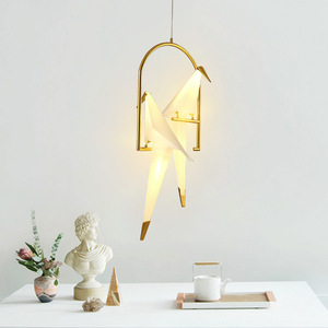 Penjualan langsung pabrik lampu gantung langit-langit, lampu gantung, lampu langit-langit, Derek, kertas burung, Origami, minimalis Modern, Nordic - Product Image 3