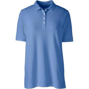 Polo de malla de manga corta con cintas para mujer FOXA, corte regular, transpirable, de poliéster - Product Image 3