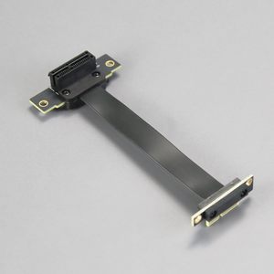 สายเคเบิล PCIe <span class=keywords><strong>3.0</strong></span> X1 แบบ Riser ตัวนำทองแดงเคลือบดีบุก ฉนวนหุ้ม PVC สำหรับการ์ด M.2 WiFi <span class=keywords><strong>USB</strong></span> และการ์ดเสียง ได้รับการรับรองมาตรฐาน Ce และ Fcc - Product Image 2