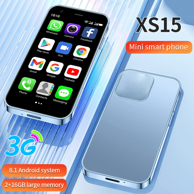 Mini Smartphone 3 Inch IPS Display Screen 2GB RAM 16GB ROM 3G Celular Android Cheap Mini Smart Phone