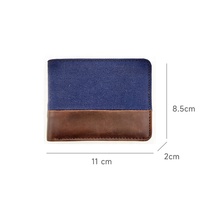 2022 Dompet Pria Kulit Ramping, Wollet Modis Minimalis Ramping Bermerek Cartera Rfid