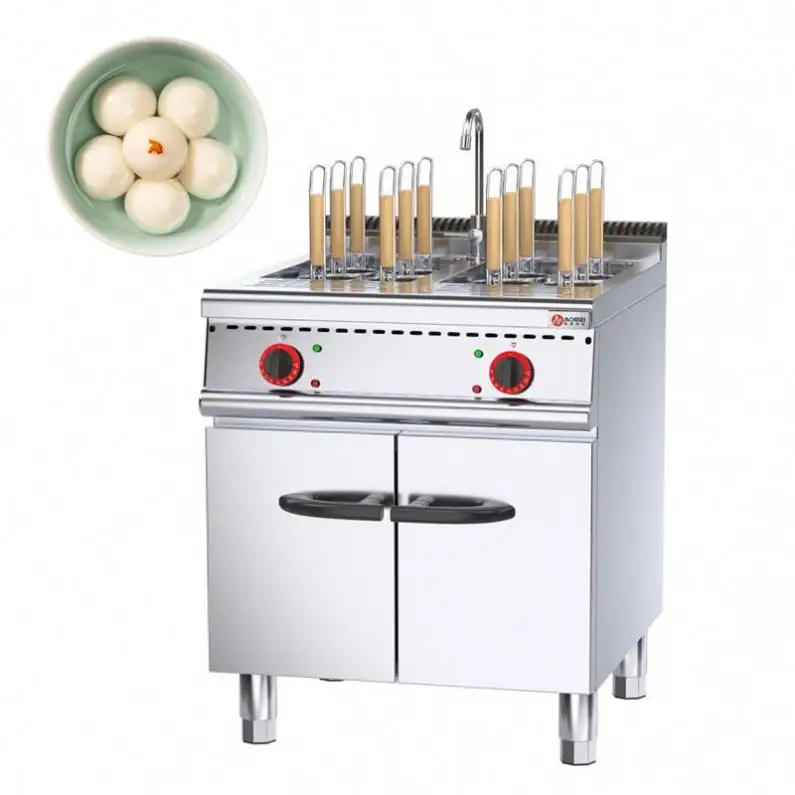 Factory hot sale gas noodle boiler with nsf industrial electric double tank pasta boiler with quality assurance