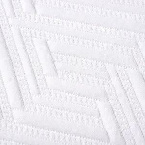 Quilted Fabric For Mattress Customized Color Breathable 100% Organic Cotton Quilted Knit Mattress Fabric For Home Textile Mattress Pillow