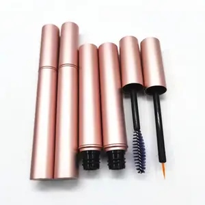 tubo 6pcs Suppliers-Contenitori per cosmetici semplici all'ingrosso che imballano tubi dorati stampati a tubo vuoto per Mascara
