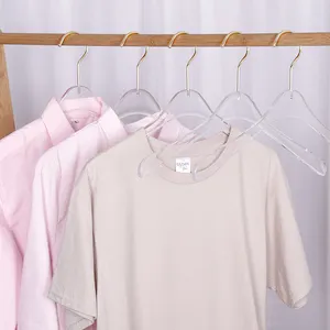 Cheap Transparent Adult Acrylic Clothes Hanger Clear For Cloth Stores