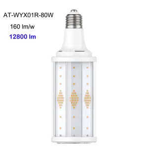 80W mısır LED ışık yedek HID ampul E26 E27 E39 E40 LED sokak lambası 12800 lm için mısır ampul