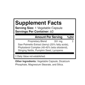 Suplemento de Saw Palmetto para el Apoyo de la Próstata y el Hígado, ODM OEM, Sin GMO, Vegano, Sin Gluten, 60 Cápsulas para Adultos - Product Image 2