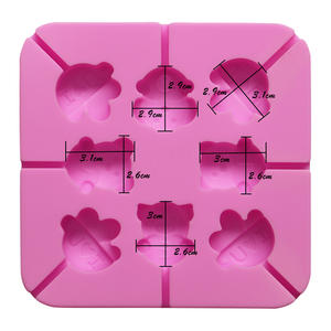 269 מפעל משלוח מדגם 8 חלל לב מערכת <span class=keywords><strong>Lollipop</strong></span> עובש סיליקון שוקולד עובש diy יד להפוך קשה ממתקי bpa חינם שרף - Product Image 6
