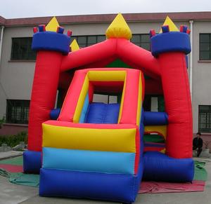 Lâu Đài Inflatable PVC hiện đại bên cho thuê tùy chỉnh trẻ em nhảy nảy Inflatable thương mại trả lại nhà Combo trượt với Blower - Product Image 1