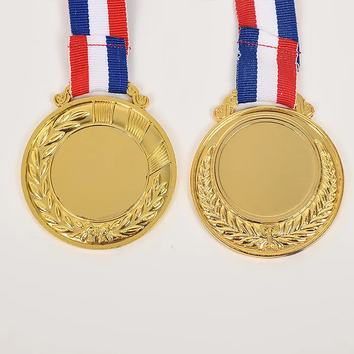 मुलायम तामचीनी के साथ प्रिंट मैराथन खेल स्वर्ण रजत कांस्य पदक रिबन कस्टम