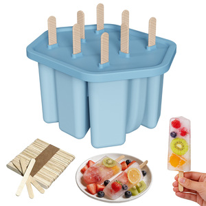 ISSILI DIY Two-Tone Silicone Ice Cube Tray, Food-Grade Silicone Popsicle & Ice <b>Cream</b> Mold - Product Image 2