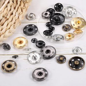 Uxcell – boutons à pression en métal pour couture, attaches à pression pour vêtements, artisanat DIY, noir - Product Image 4