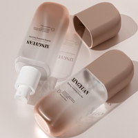 Flacon pulvérisateur aérosol vide en plastique portable de 100 ml, anti-fuite, personnalisable, pour brume hydratante fixatrice pour le visage, à dégradé plat
