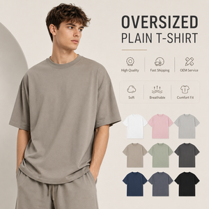 Fabricant OEM Personnalisé – Impression en Gros de T-shirts Décontractés pour Hommes, Coupe Ample, 180 Grammes, 100% Coton, Épaules Tombantes - Product Image 1