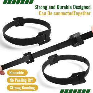 Correa de Sujeción de Cables Ajustable, Autoadhesiva, de Nailon con Cierre de Gancho y Bucle, Alta Elasticidad, Logotipo Personalizado, para Ropa, Bolsas, Zapatos - Product Image 3