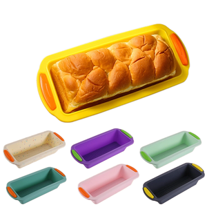 Moule à pain en silicone bicolore pour <span class=keywords><strong>Amazon</strong></span> Nouvel outil de cuisine en stock pour la cuisson et la pâtisserie Moule à gâteau coloré fait main - Product Image 1