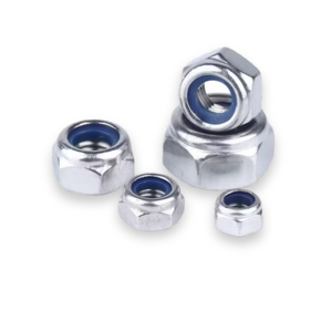 Meilleurs fixations THV DIN 985/ISO 10511 A2 en acier inoxydable nickelé, usinées par CNC, écrou hexagonal standard, anti-vibration, pour l'exploitation minière - Product Image 1