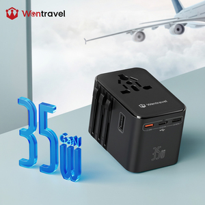 อะแดปเตอร์แปลงไฟ Wontravel 35W PD ชาร์จเร็ว ใช้ได้ทั่วโลก พร้อมพอร์ต Type C 3 ช่อง และ USB 2 ช่อง - Product Image 1