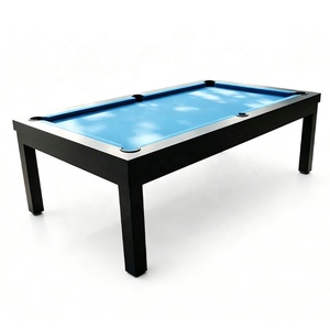 Table de billard extérieure moderne noire, table de billard en aluminium et ardoise de 8 pieds pour villa au bord de la piscine CS-OU03, table de billard extérieure en aluminium de 8 pieds - Product Image 6