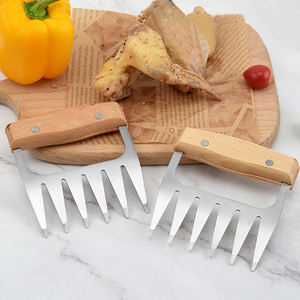 مخلب دب من خشب السنط من الفولاذ المقاوم للصدأ مع مقبض خشبي - Product Image 5