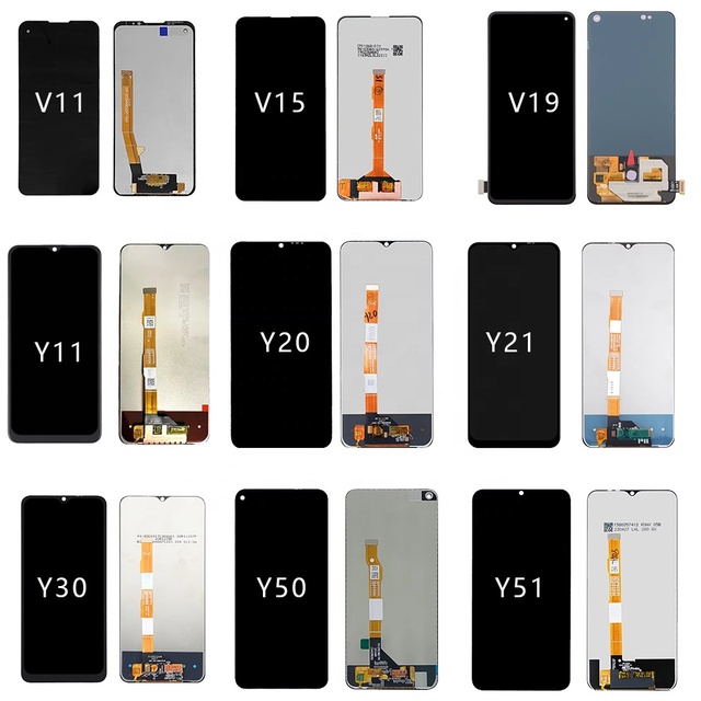 Wholesale Lcd for Vivo Y01 Y02S Y3 Y11 Y12 Y15 Y16 Y17 Y20 Y21 Y33 Y36 Y51 Y93 Original Phone Display Mobile Lcd Touch Screen