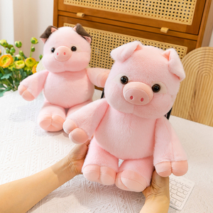 Venta Directa <span class=keywords><strong>de</strong></span> Fábrica: Peluche <span class=keywords><strong>de</strong></span> Cerdo <span class=keywords><strong>de</strong></span> la Serie Running, Muñeco <span class=keywords><strong>de</strong></span> Peluche <span class=keywords><strong>de</strong></span> Animal <span class=keywords><strong>de</strong></span> Dibujos Animados al por Mayor, Peluche <span class=keywords><strong>de</strong></span> Compañía Calmante para Bebés con Overol - Product Image 3
