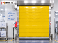 Porte à enroulement thermique automatique à grande vitesse isolée pour entrepôt frigorifique avec un design moderne pour les chambres froides