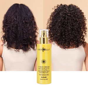 Activateur de boucles à l'huile d'argan biologique avec marque privée Produits de coiffure Crème pour boucler les cheveux pour cheveux naturels - Product Image 1